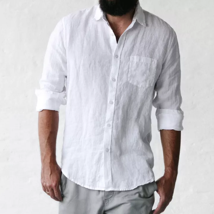 Lniana koszula męska